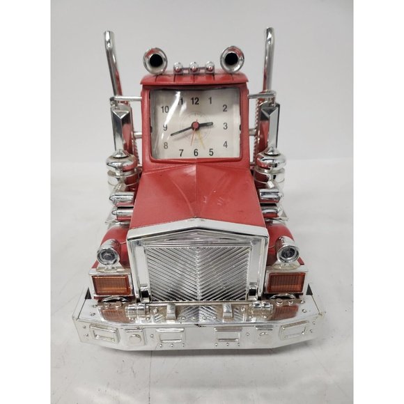 Vintage Accents Vintage North American Big Rig Red Semi Truck Alarm